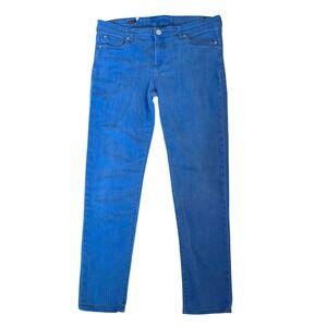 Kut from the Kloth Diana Skinny Jeans Women 12 Cobalt Blue Stretch Denim Pants
